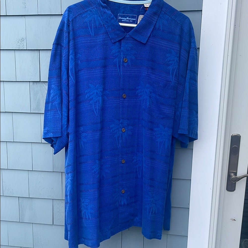 Tommy Bahama Royal Blue Tropical Shirt